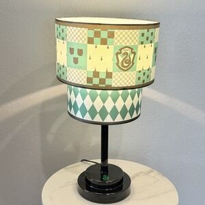 Harry Potter Slytherin Table Lamp Hogwarts House Green Gold Decor Dorm Kids Room